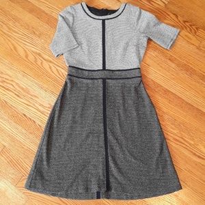 Ann Taylor textured flare dress